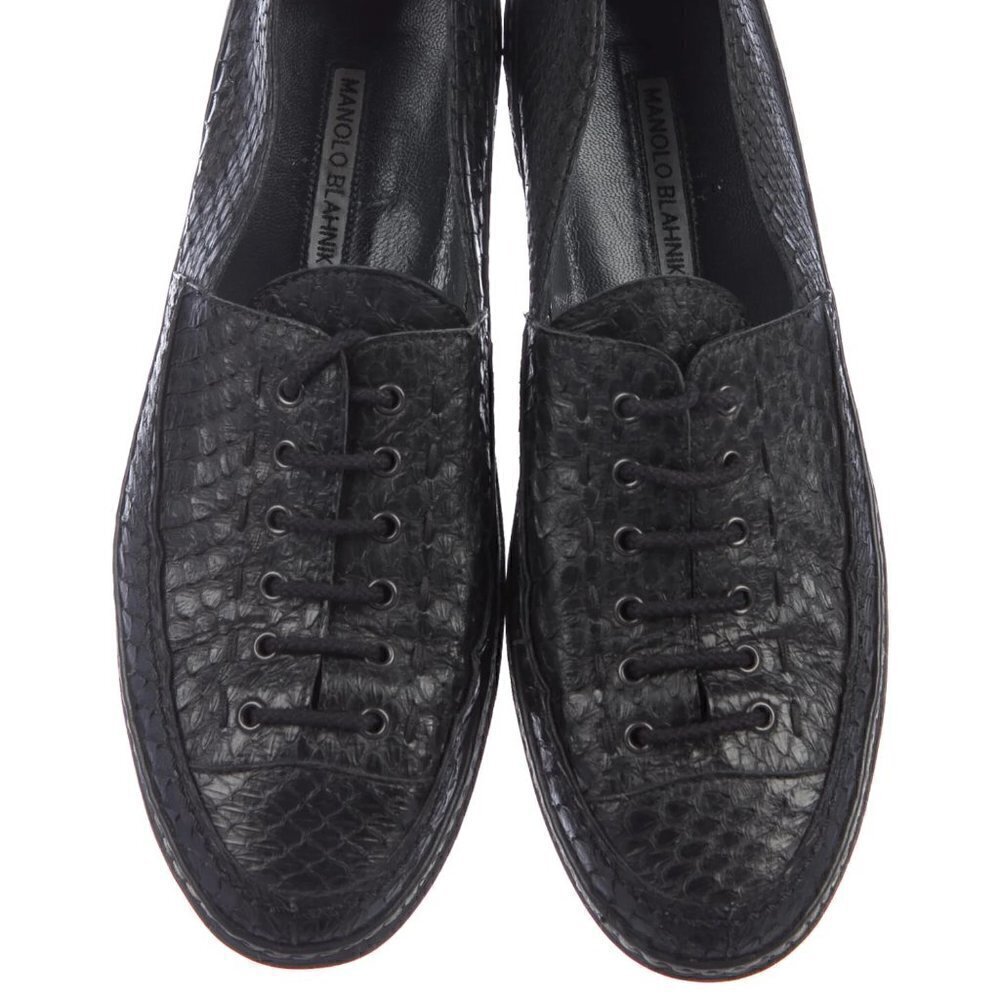 MANOLO BLAHNIK Python Sneakers Size: 10.5 | IT 40.5 - Pre Loved​​​